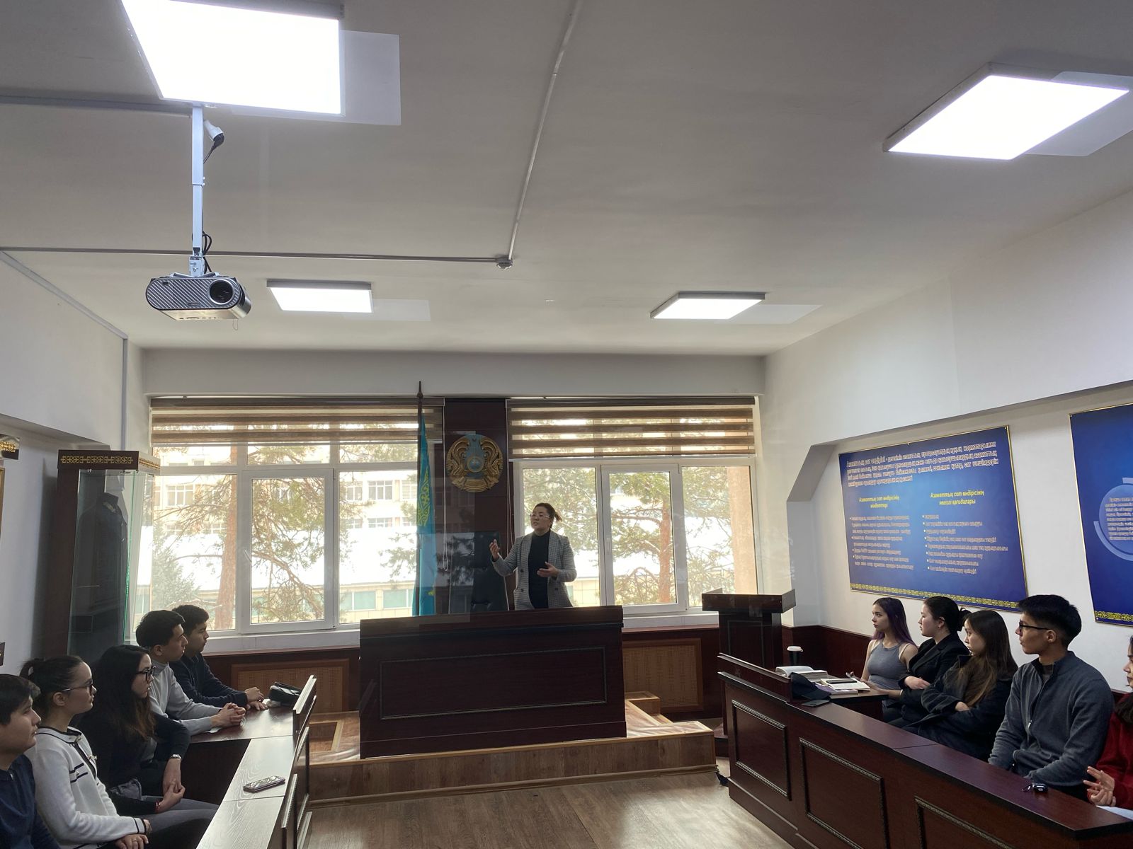 02/26/24, room: 315, at 13.50. Sustainable Development Goal-16: “Judicial Justice”: senior lecturer of the department of Сivil law, civil procedural and labor law of the Faculty of Law of the Al-Farabi Kazakh National University, candidate of legal sciences, lawyer of the ACCA, Omirtay Roza held a webinar with students of group 206 in the specialty “Jurisprudence".